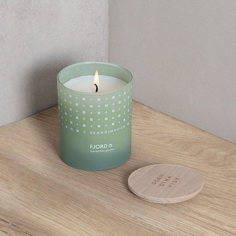Skandinavisk Fjord Scented Candle. Fragrance Notes: Apple and Pear Blossom, Orchard Fruits and Redcurrants. 7.0 oz. - Image 5